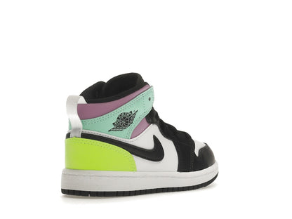Jordan 1 Mid Pastel Black Toe (PS)
