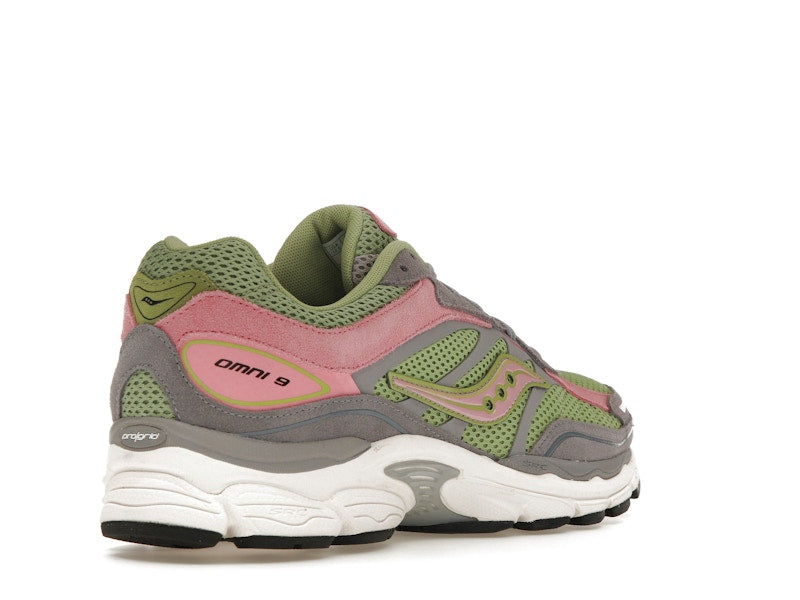 Saucony ProGrid Omni 9 Premium Grey Green Pink