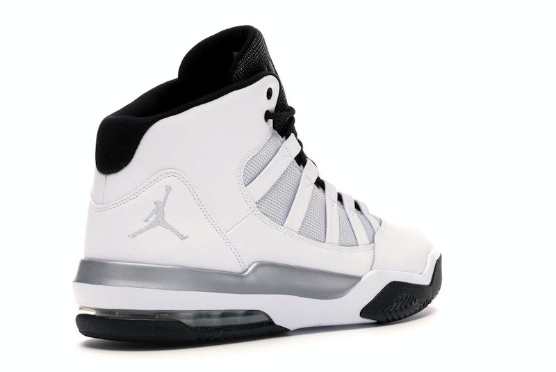 Jordan Max Aura White Metallic Silver Black