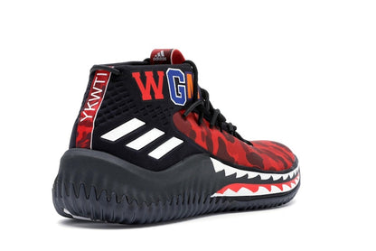 adidas Dame 4 A Bathing Ape Red