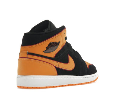 Jordan 1 Mid Fat Tongue Black Orange