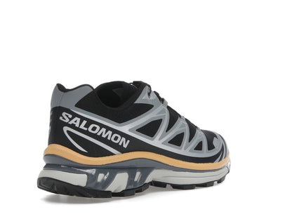 Salomon XT-6 Black Footwear Silver Warm Apricot