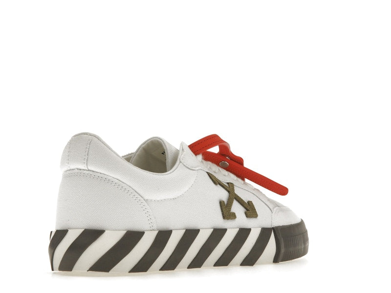 OFF-WHITE Vulcanized Low White Khaki Canvas