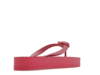 Gucci Chevron Thong Sandal Pink Rubber