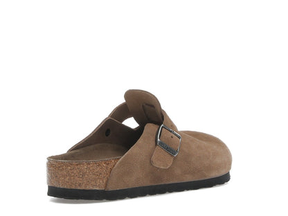 Birkenstock Boston Soft Footbed Suede Dark Tea Tonal