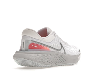 Nike ZoomX Invincible Run Flyknit White Pure Platinum Chile Red