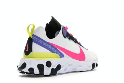 Nike React Element 55 White Psychic Purple Hyper Pink