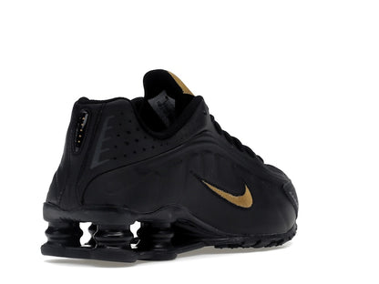 Nike Shox R4 Black Metallic Gold (GS)