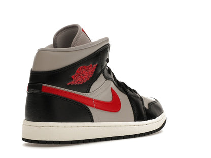 Jordan 1 Mid Black College Grey Gym Red (Women's)