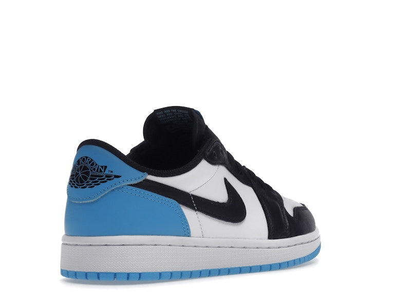 Jordan 1 Retro Low OG Black Dark Powder Blue (Women's)
