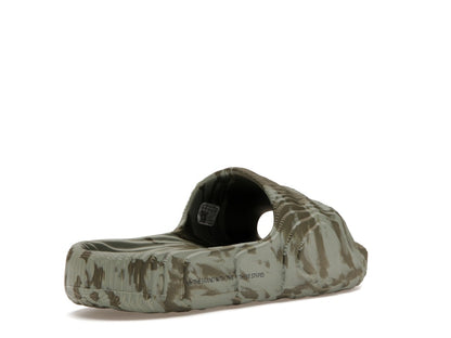 adidas Adilette 22 Slides Olive Strata Silver Green