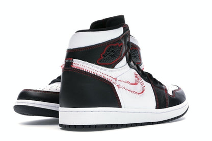 Jordan 1 Retro High Defiant White Black Gym Red