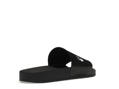 OFF-WHITE Drowning Man Logo Slides Black White FW21