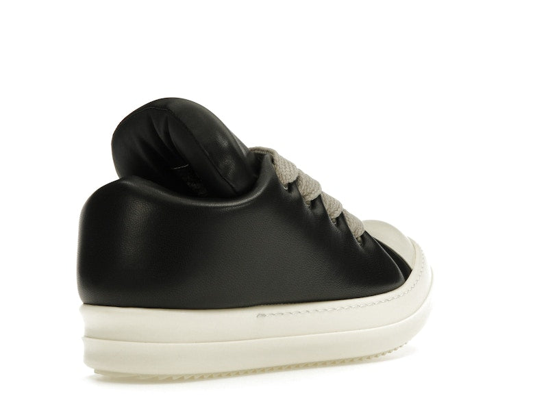 Rick Owens Jumbo Lace Padded Sneaks Low Black Milk