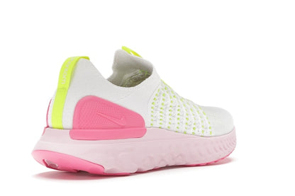 Nike React Phantom Run Flyknit 2 White Volt Pink Glow (Women's)