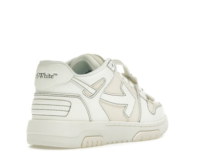 OFF-WHITE Out Of Office OOO Low Tops Cream White