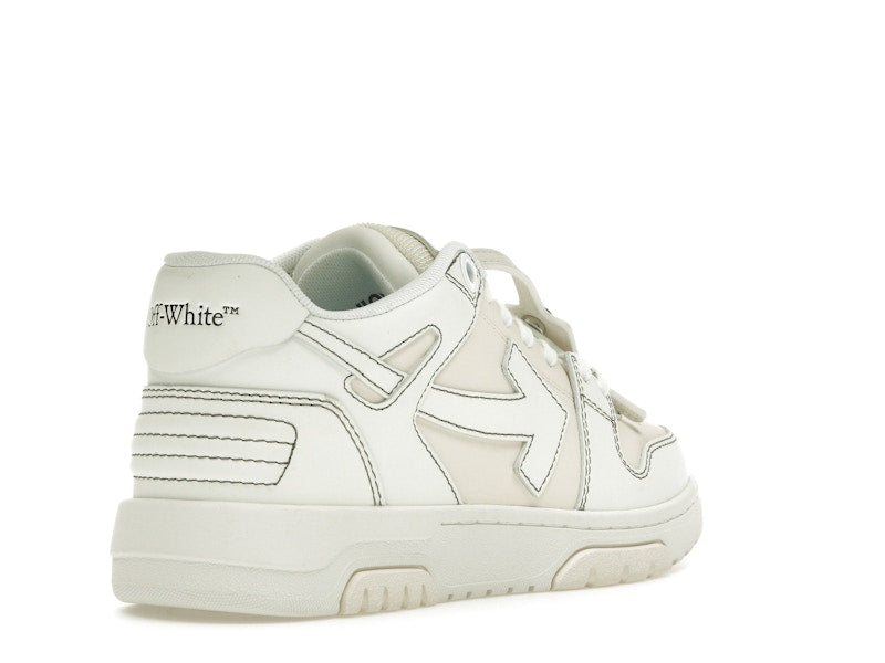 OFF-WHITE Out Of Office OOO Low Tops Cream White