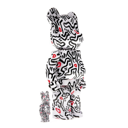 Bearbrick Keith Haring #8 100% & 400% Set