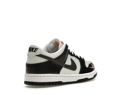 Nike Dunk Low Black Bright Mandarin Mini Swoosh (GS)
