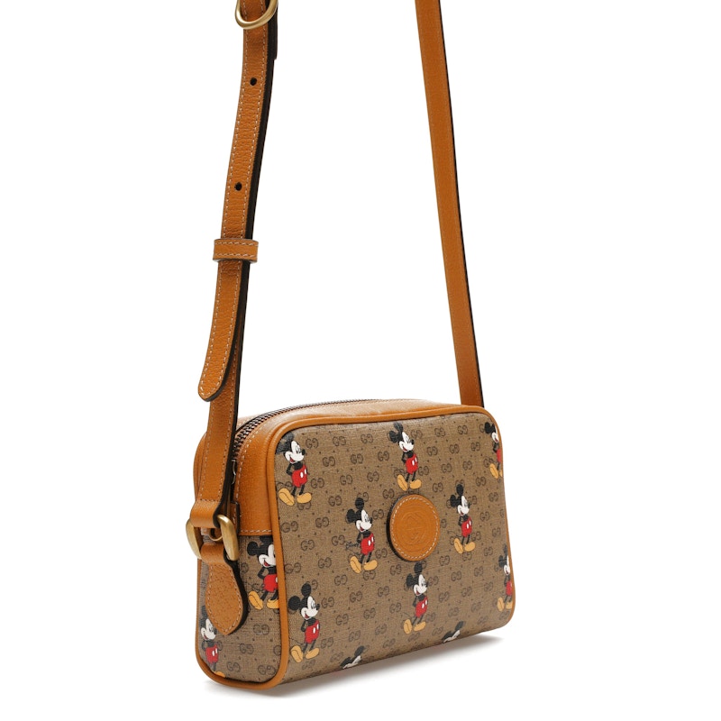 Gucci x Disney Mickey Mouse Crossbody Bag Brown
