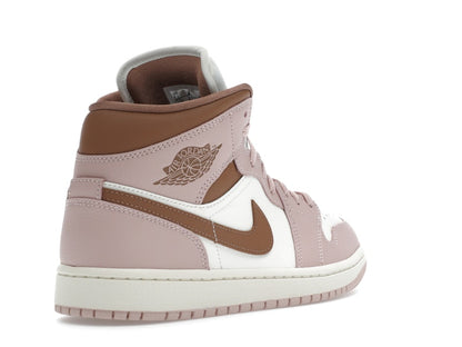 Jordan 1 Mid Pink Oxford Brown (Women's)