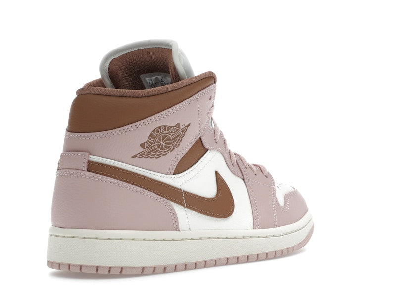 Jordan 1 Mid Pink Oxford Brown (Women's)