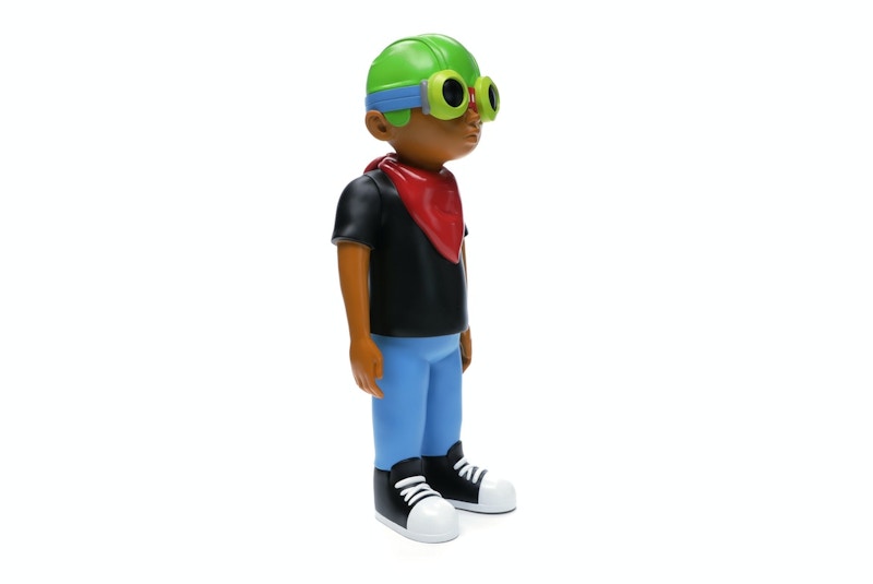 Hebru Brantley x Mindstyle Fly Boy Black Tee Vinyl Figure Multi