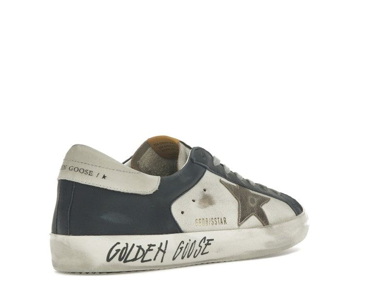Golden Goose Super Star White Dark Blue Gun Metal