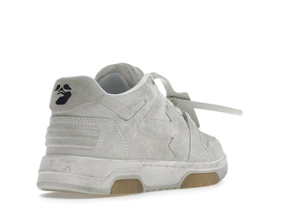OFF-WHITE Out Of Office OOO Low Tops Vintage Suede Destressed White