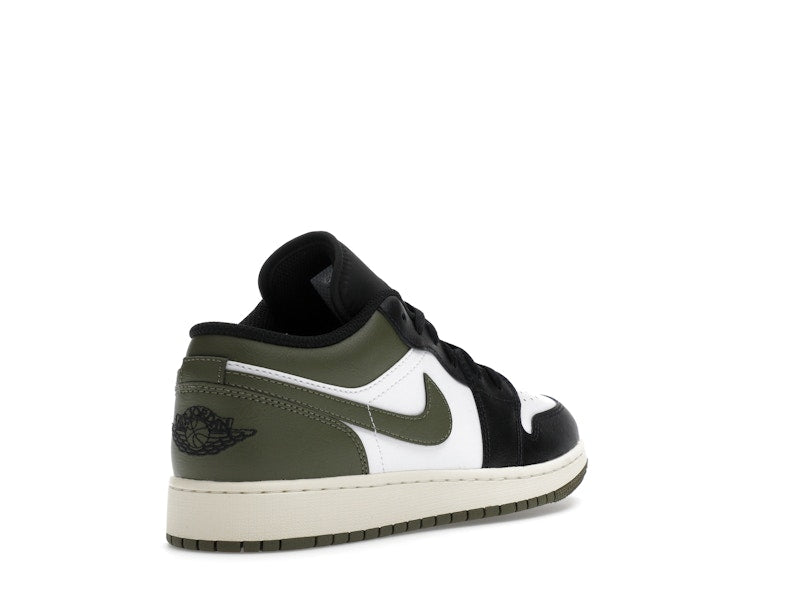 Jordan 1 Low Black Toe Medium Olive (GS)