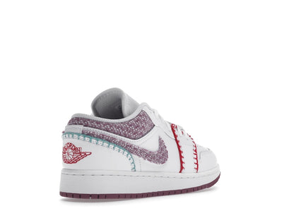 Jordan 1 Low White Light Bordeaux (GS)