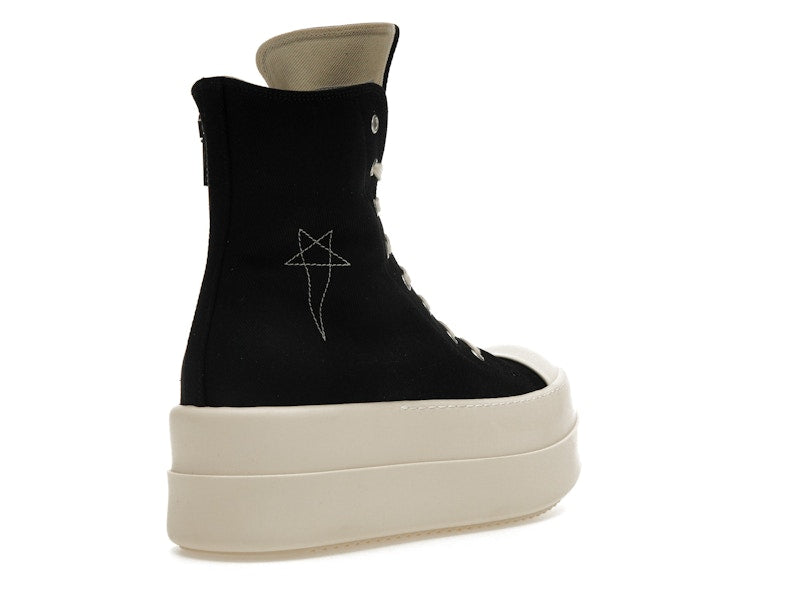 Rick Owens DRKSHDW Mega Bumper Sneaks Pentagram Black Pearl Milk