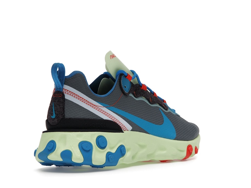 Nike React Element 55 Volt Dark Grey Photo Blue