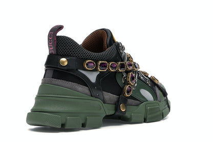 Gucci Flashtrek SEGA Green Removable Crystal