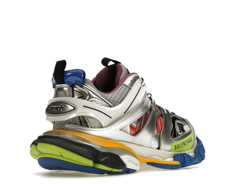Balenciaga Track Leather Free White Silver Multi