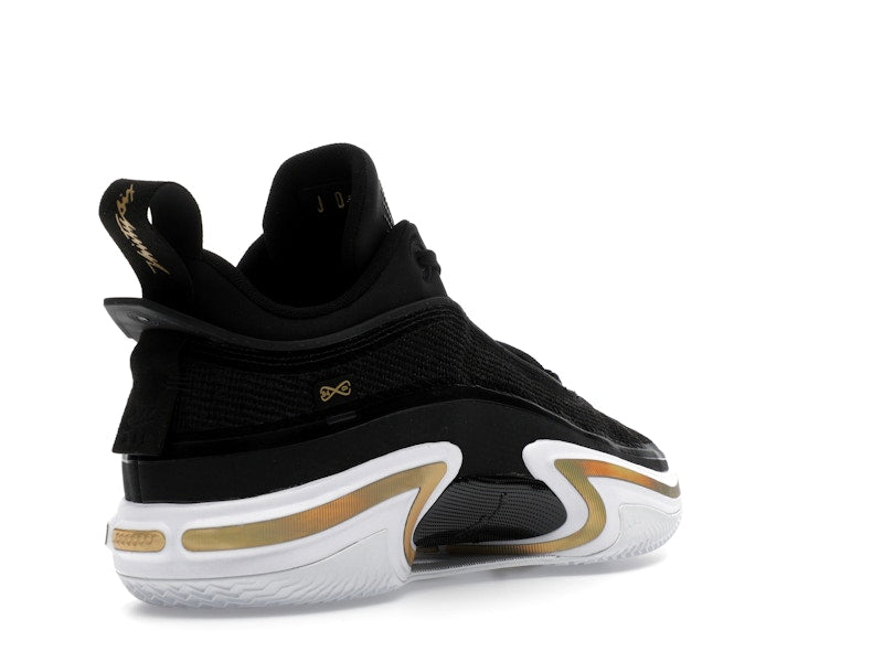 Jordan 36 Low PF Black Gold (White Sole)