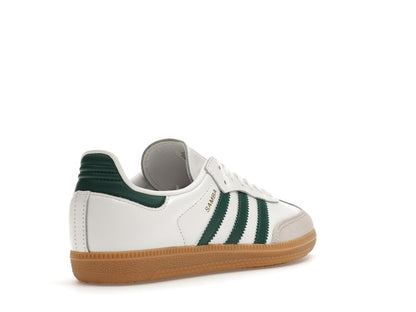 adidas Samba OG White Collegiate Green Gum (Kids)