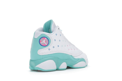 Jordan 13 Retro White Soar Green Pink (PS)