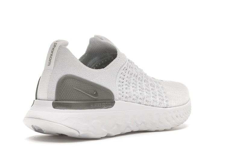 Nike React Phantom Run Flyknit 2 White Pure Platinum (Women's)