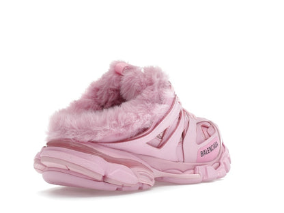 Balenciaga Track Mule Pink Faux Fur (Women's)