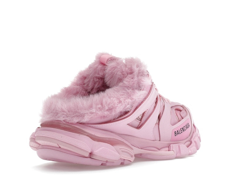 Balenciaga Track Mule Pink Faux Fur (Women's)