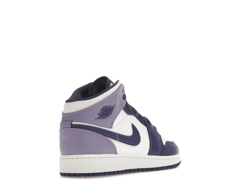 Jordan 1 Mid White Sky J Purple (GS)