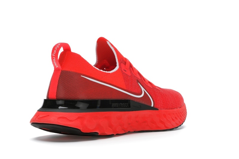 Nike React Infinity Run Flyknit Bright Crimson Black