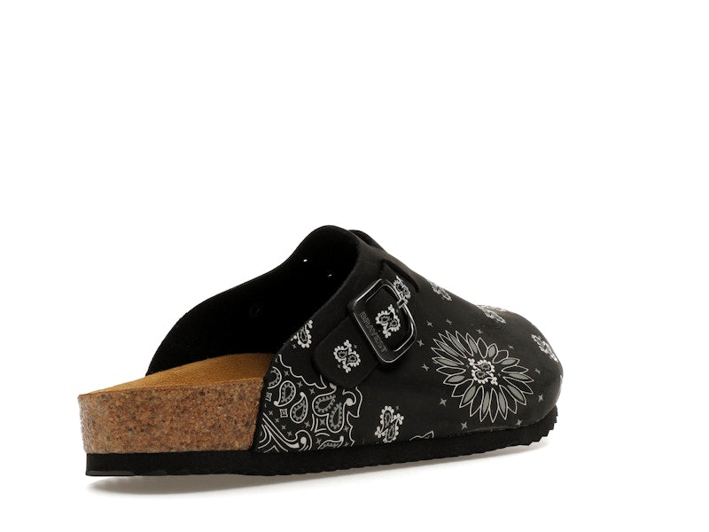 Bravest Studios Suede Paisley Clogs Black