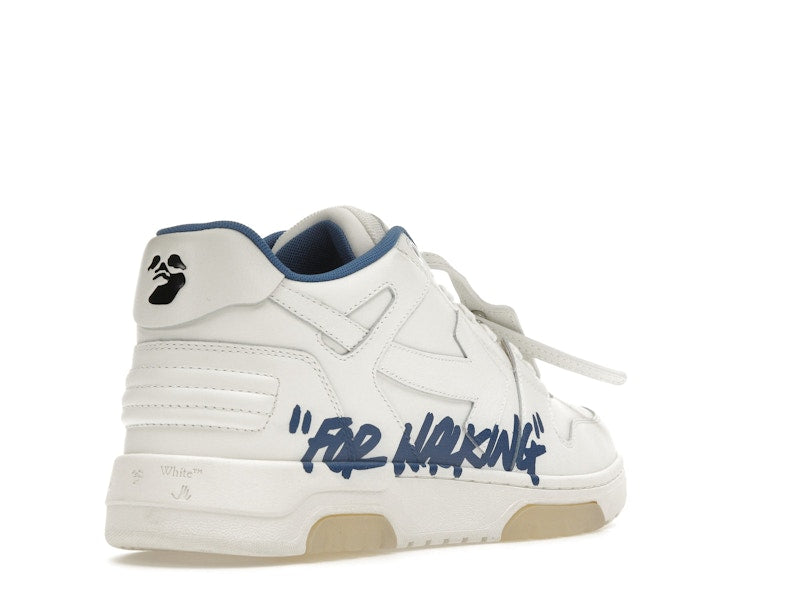 OFF-WHITE Out Of Office "OOO" Low Tops For Walking White White Dark Blue SS22