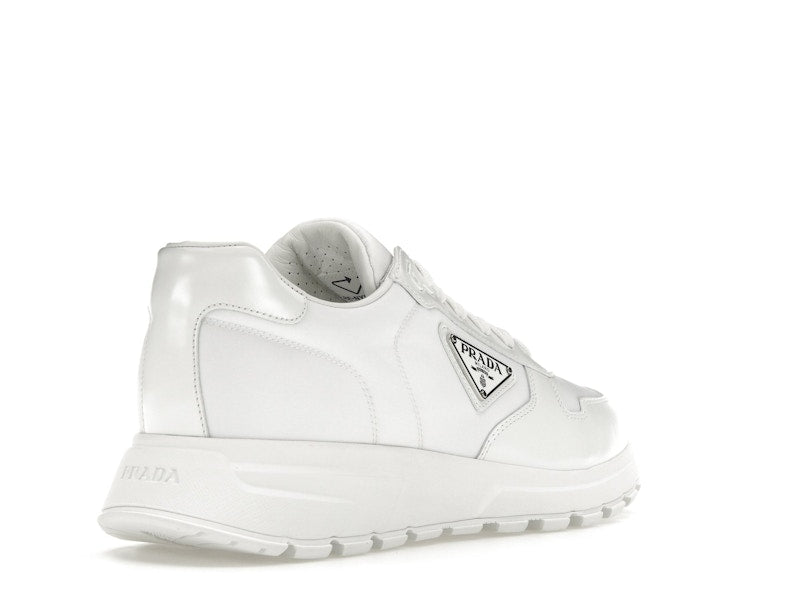 Prada PRAX 01 Sneakers Re-Nylon Brushed Leather White White