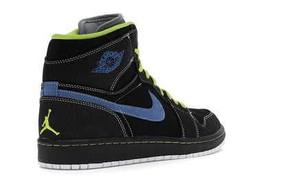 Jordan 1 Retro High Black Cyber Blue Sapphire