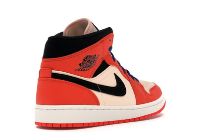 Jordan 1 Mid Team Orange Black