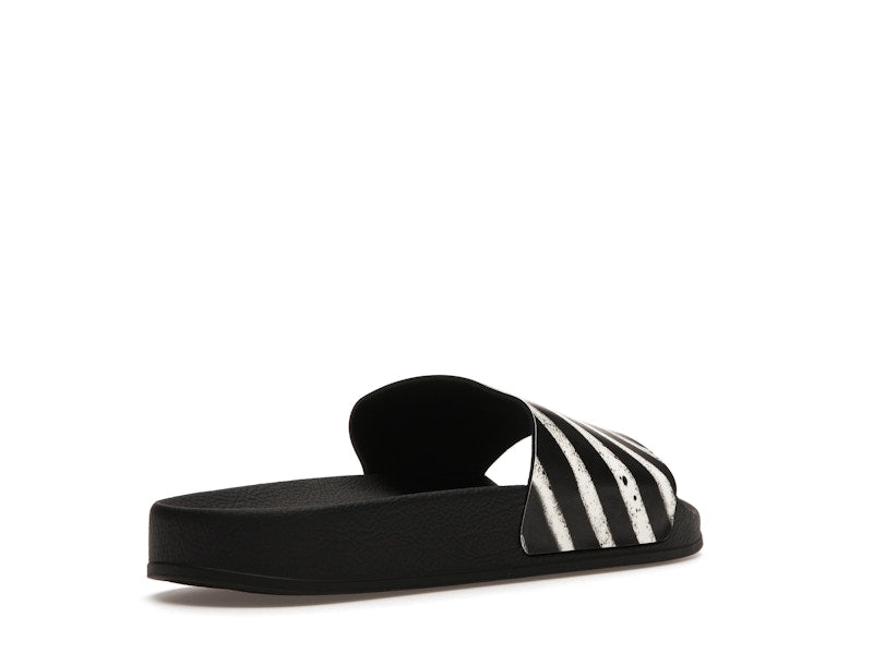 Off-White Spray Stripes Slides Black