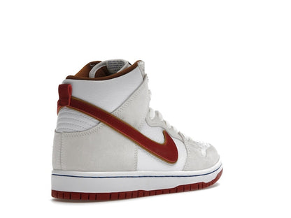 Nike SB Dunk High Sail Bright Crimson